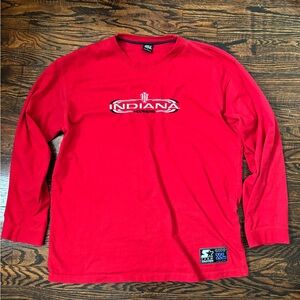 STARTER Red Indiana Long Sleeve Tee